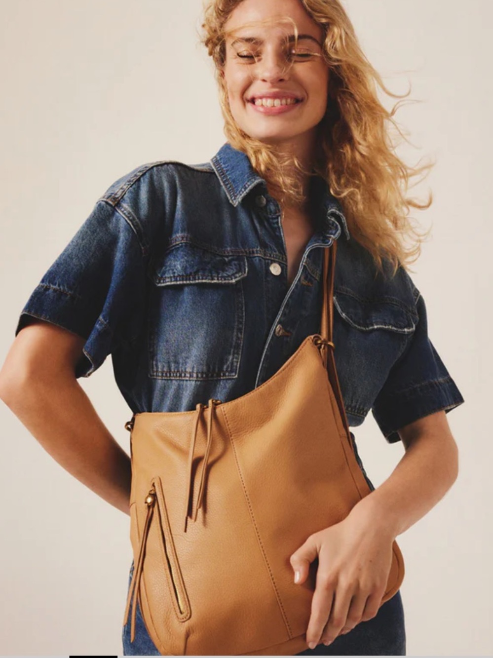 HOBO Merrin Convertible Backpack in Sandstorm - Picture 14 of 16